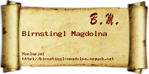 Birnstingl Magdolna névjegykártya
